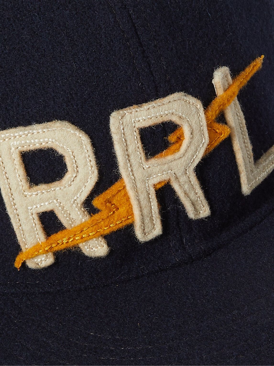 RRL LogoAppliquéd WoolBlend Felt Cap RRL