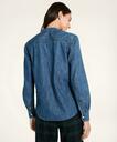 Brooks Brothers Women's Chambray Popover Shirt | Blue