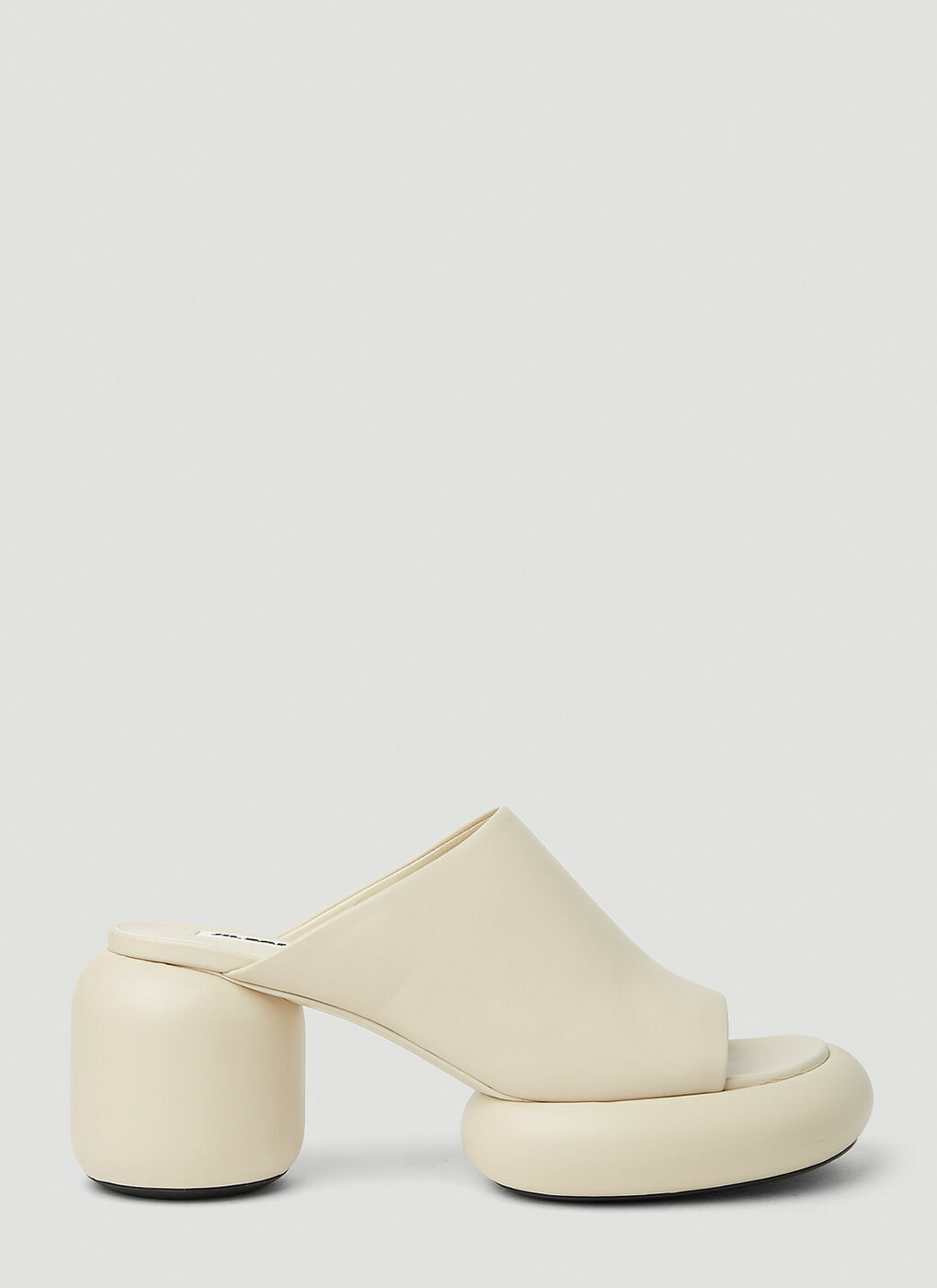 Jil Sander - Tubular Mules in White Jil Sander