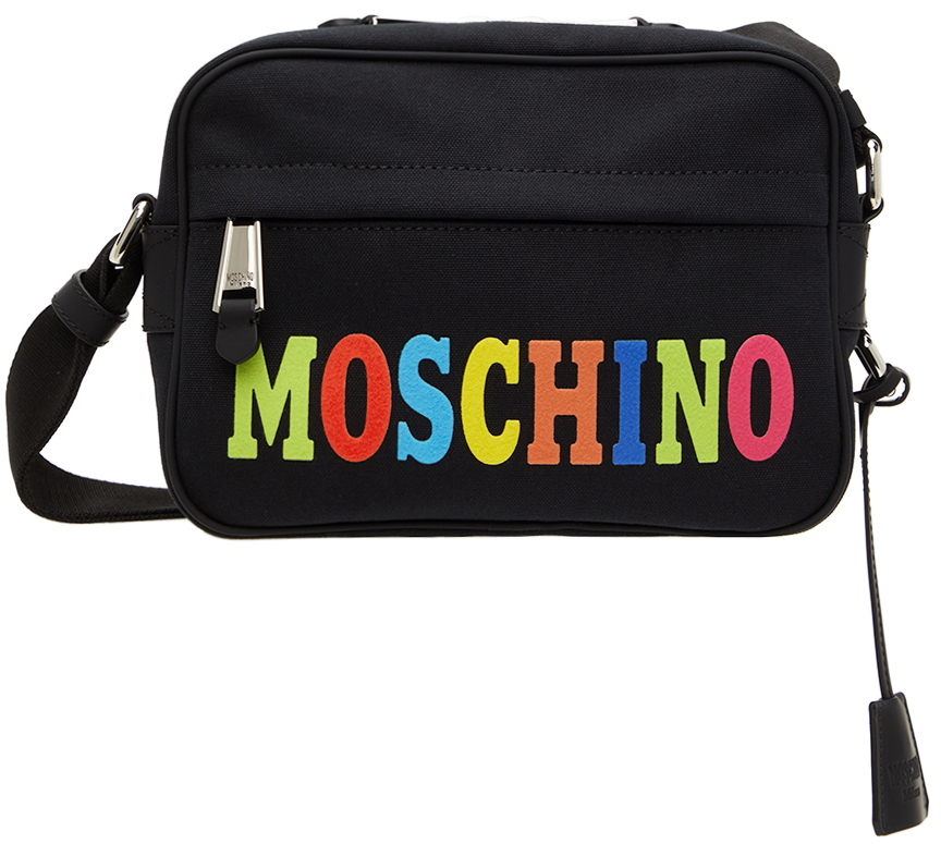 Moschino Black Logo Messenger Bag Moschino