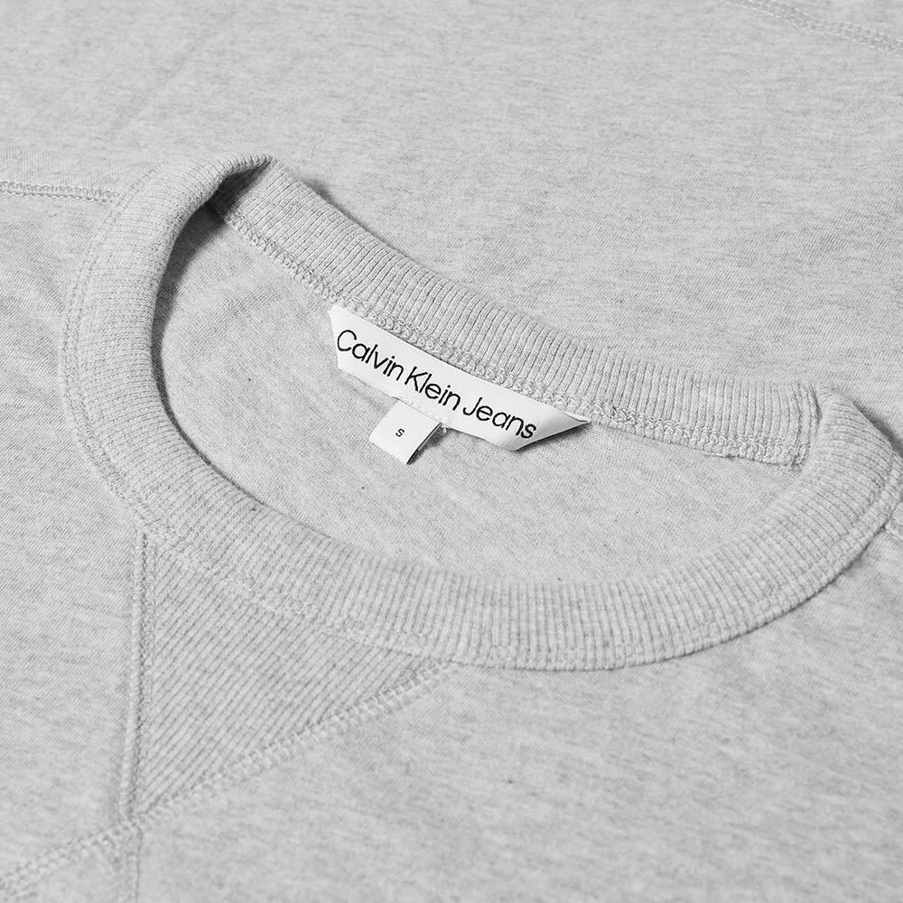 Calvin Klein Men's Monogram Sleeve Badge T-Shirt in Light Grey Heather ...