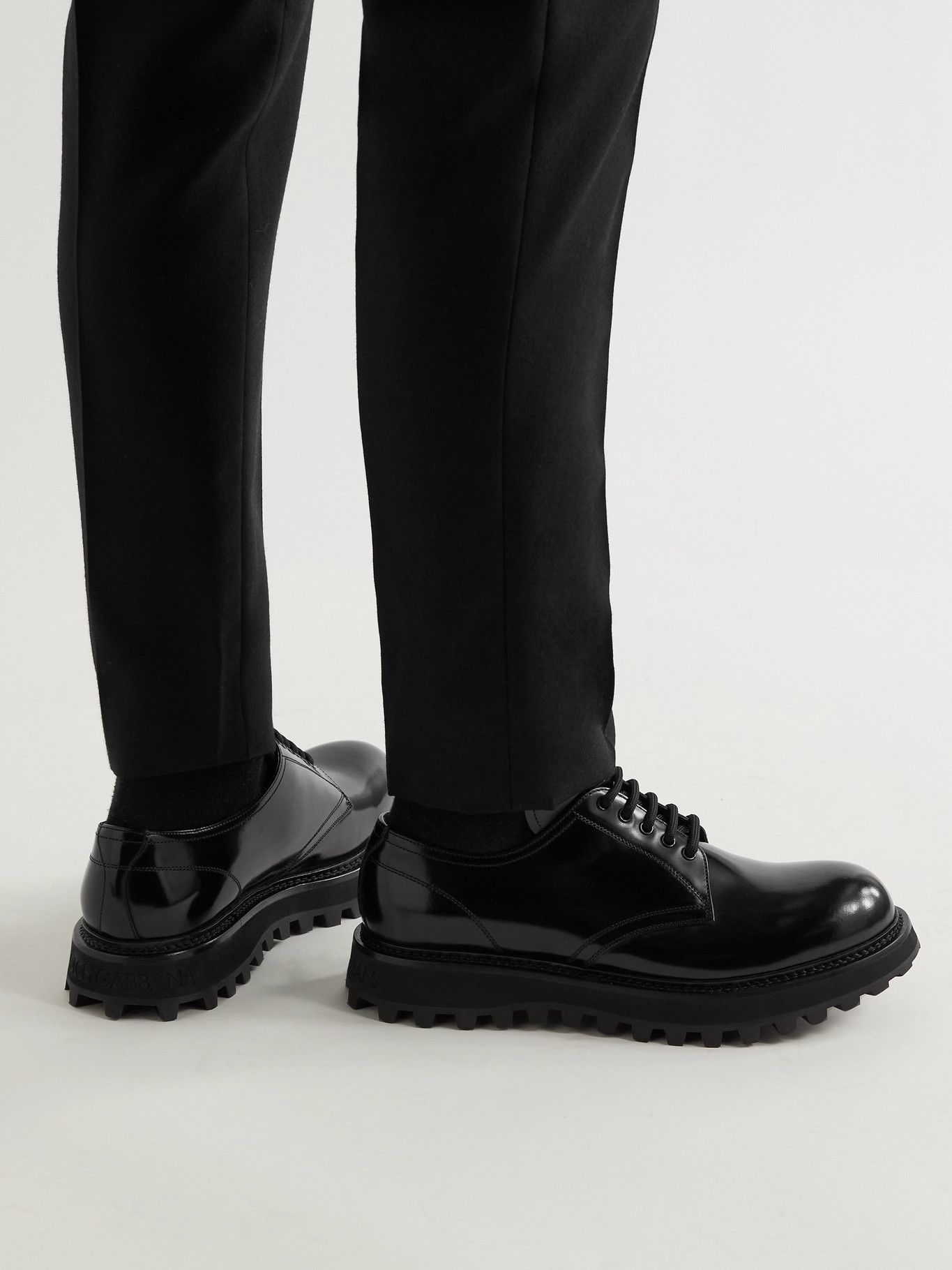 dolce gabbana leather shoes