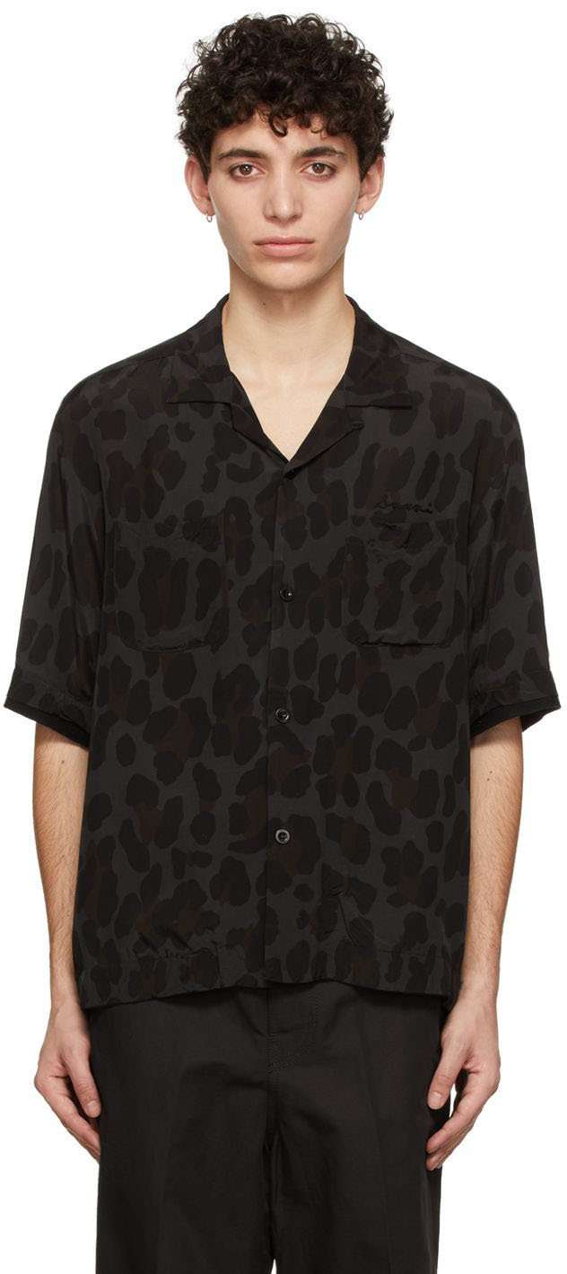 sacai Black Rayon Shirt Sacai