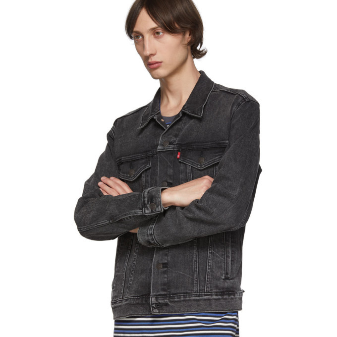 Levis Black Denim Trucker Jacket Levis