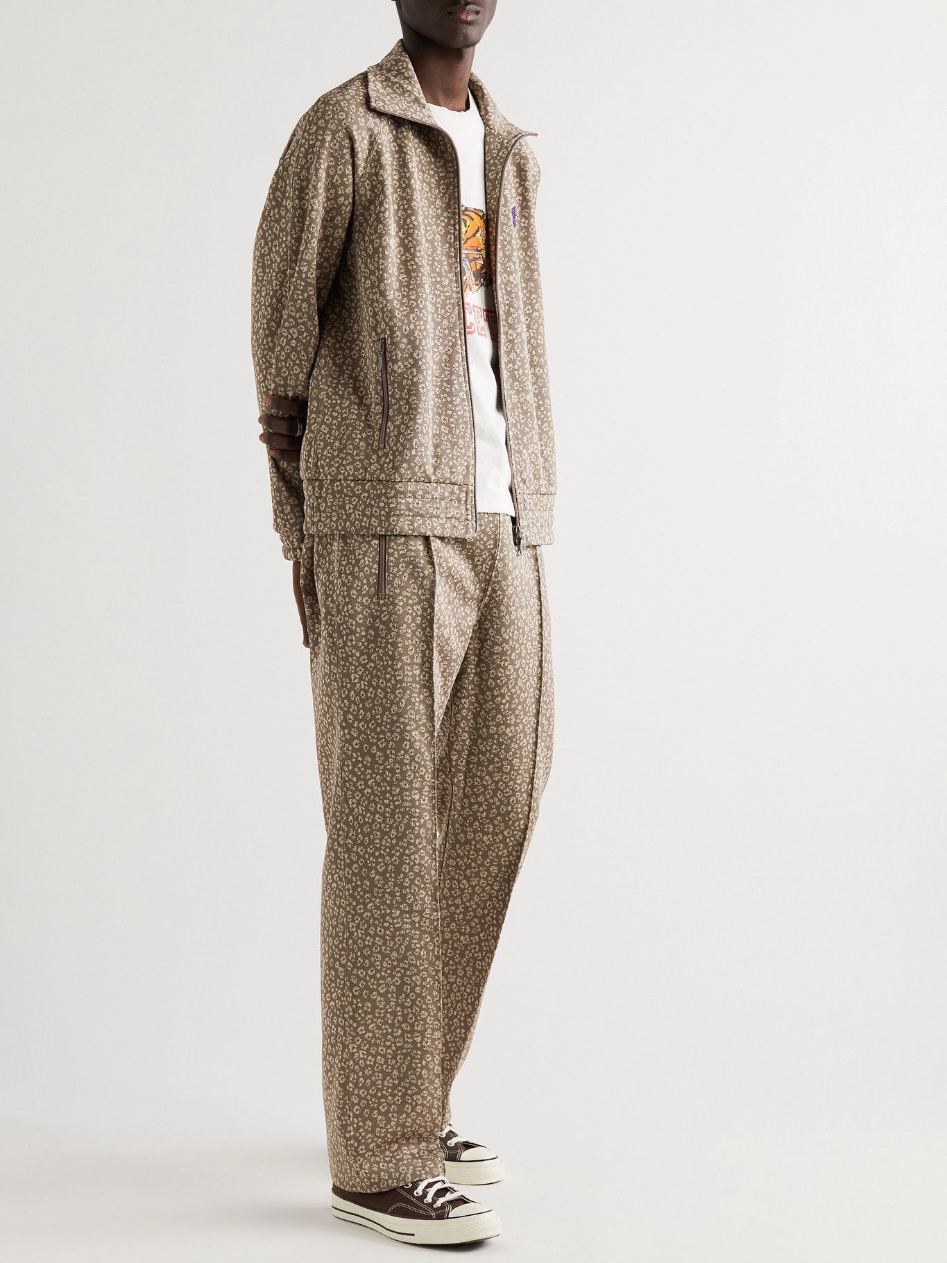 Needles 21aw track pants leopard その他 限定品 myunifiedtech.com