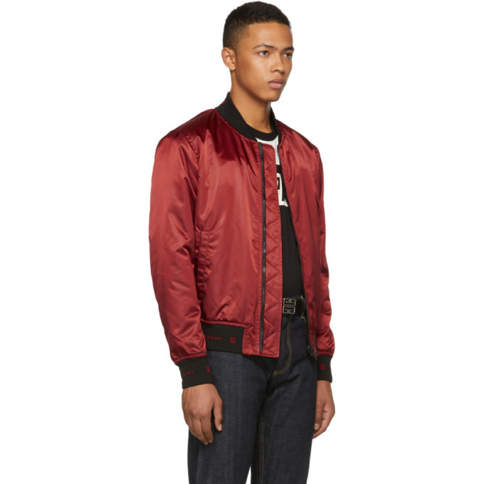 givenchy red bomber jacket