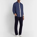 Oliver Spencer - Eton Penny-Collar Checked Cotton Shirt - Blue