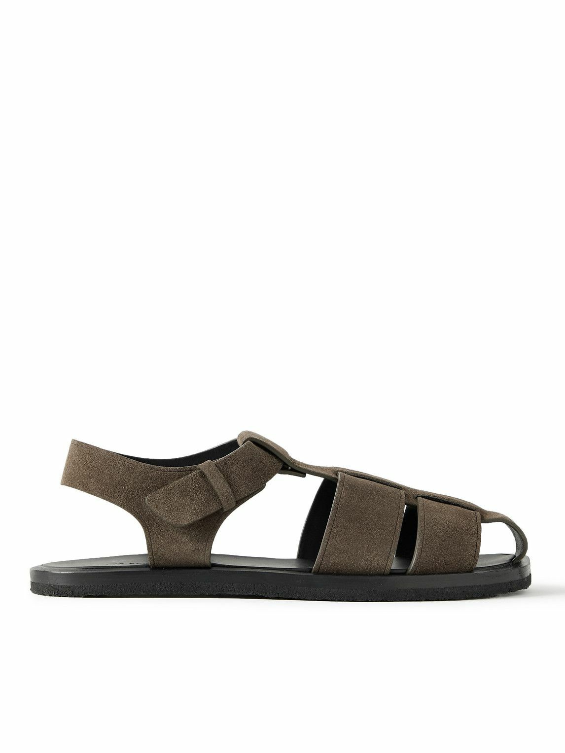 The Row - Fisherman Suede Sandals - Brown The Row