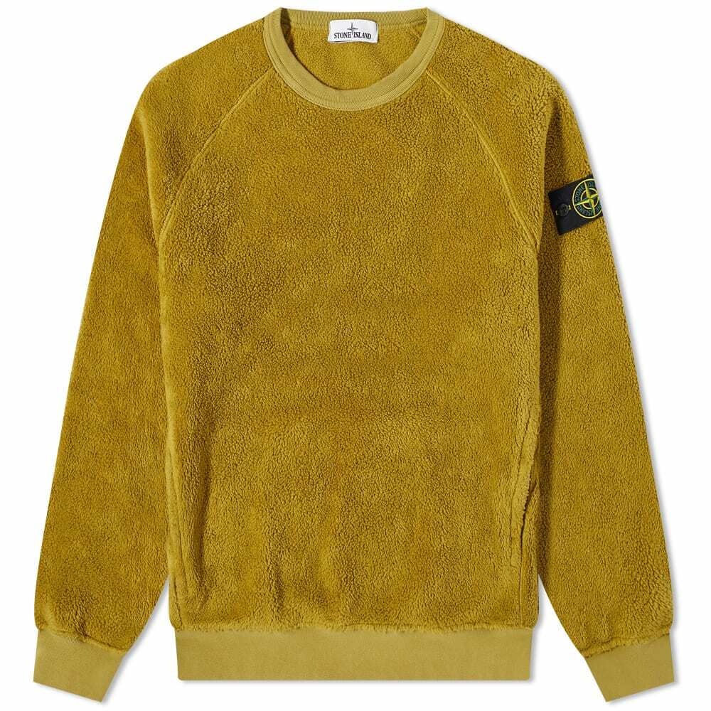 Stone Island Men's Fleece Crew Sweat in Bark Stone Island