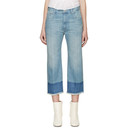Isabel Marant Etoile Blue Cropped Pryam Jeans