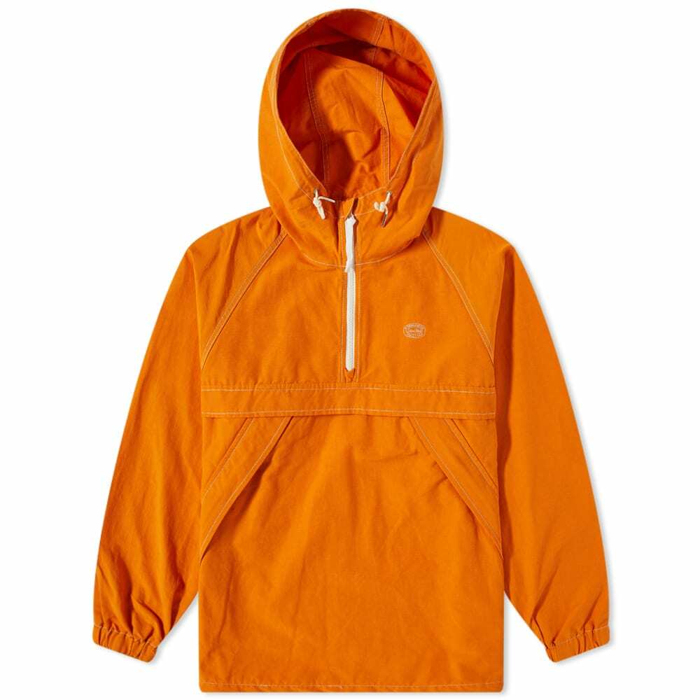 Snow Peak Men's Light Mountain Cloth Parka Jacket in Orange Snow Peak