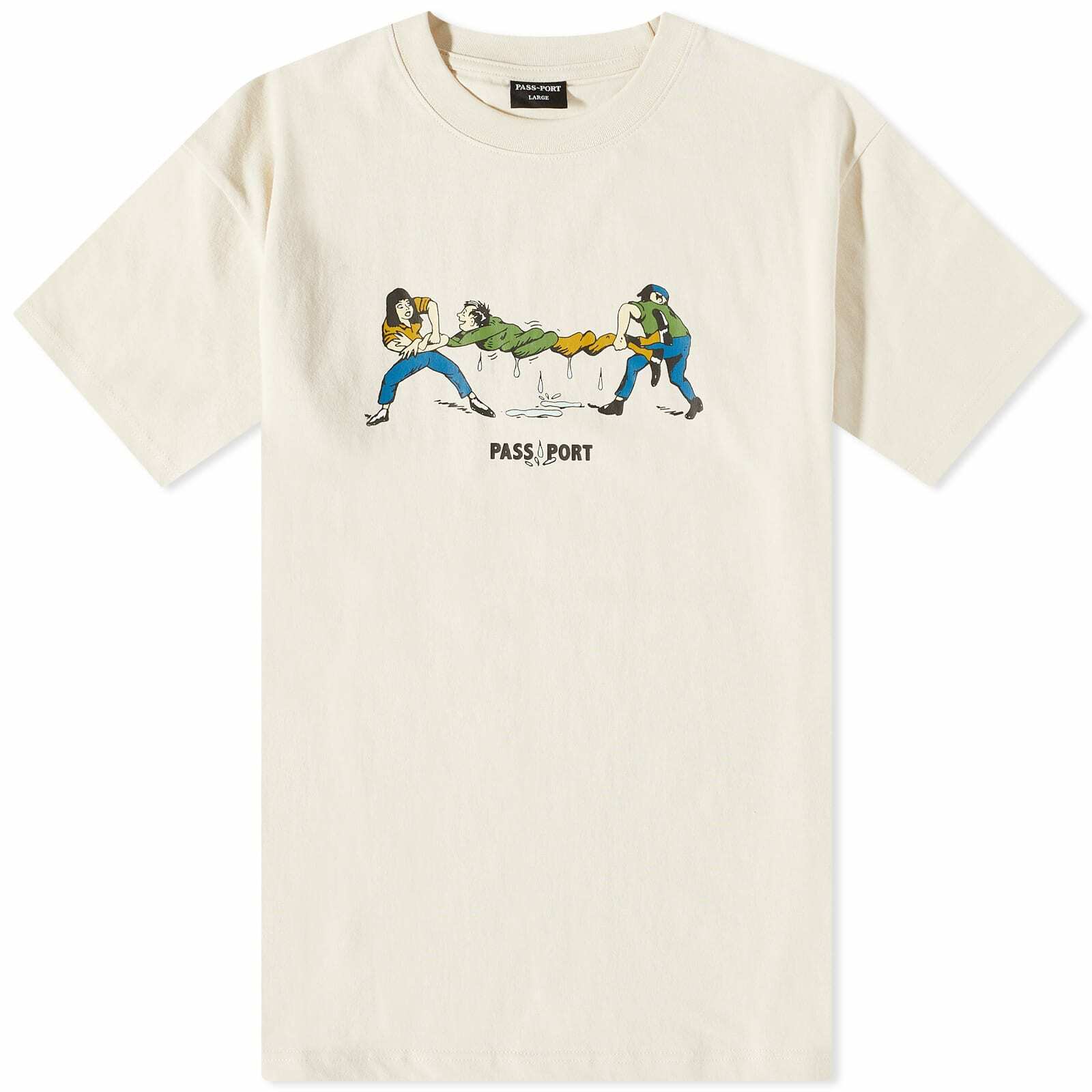 Pass~Port Men's Squeeze T-Shirt in Natural Pass~Port