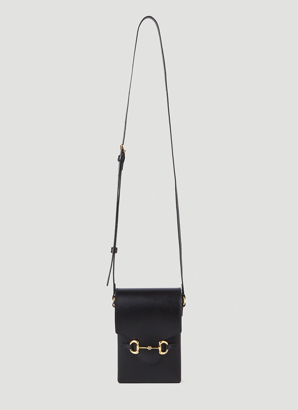 Horsebit 1955 Mini Crossbody Bag in Black Gucci