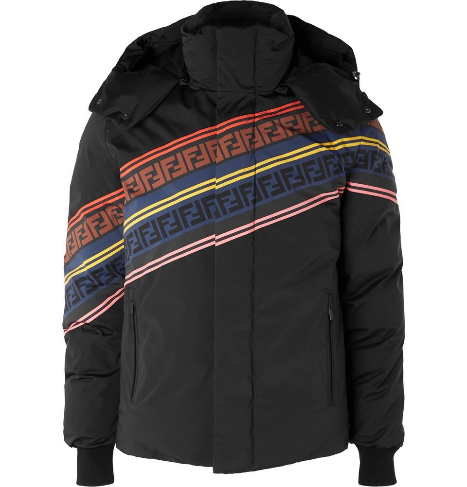 Fendi - Printed Quilted Down Ski Jacket 