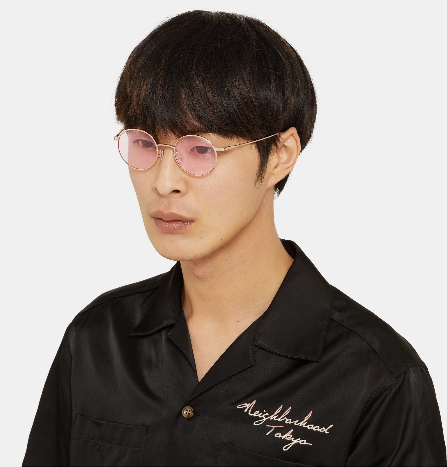 Native Sons - Seeger 47 Round-Frame Gold-Tone Sunglasses - Gold ...