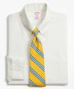 Brooks Brothers Men's Madison Relaxed-Fit Dress Shirt, Non-Iron Stripe | Light Yellow
