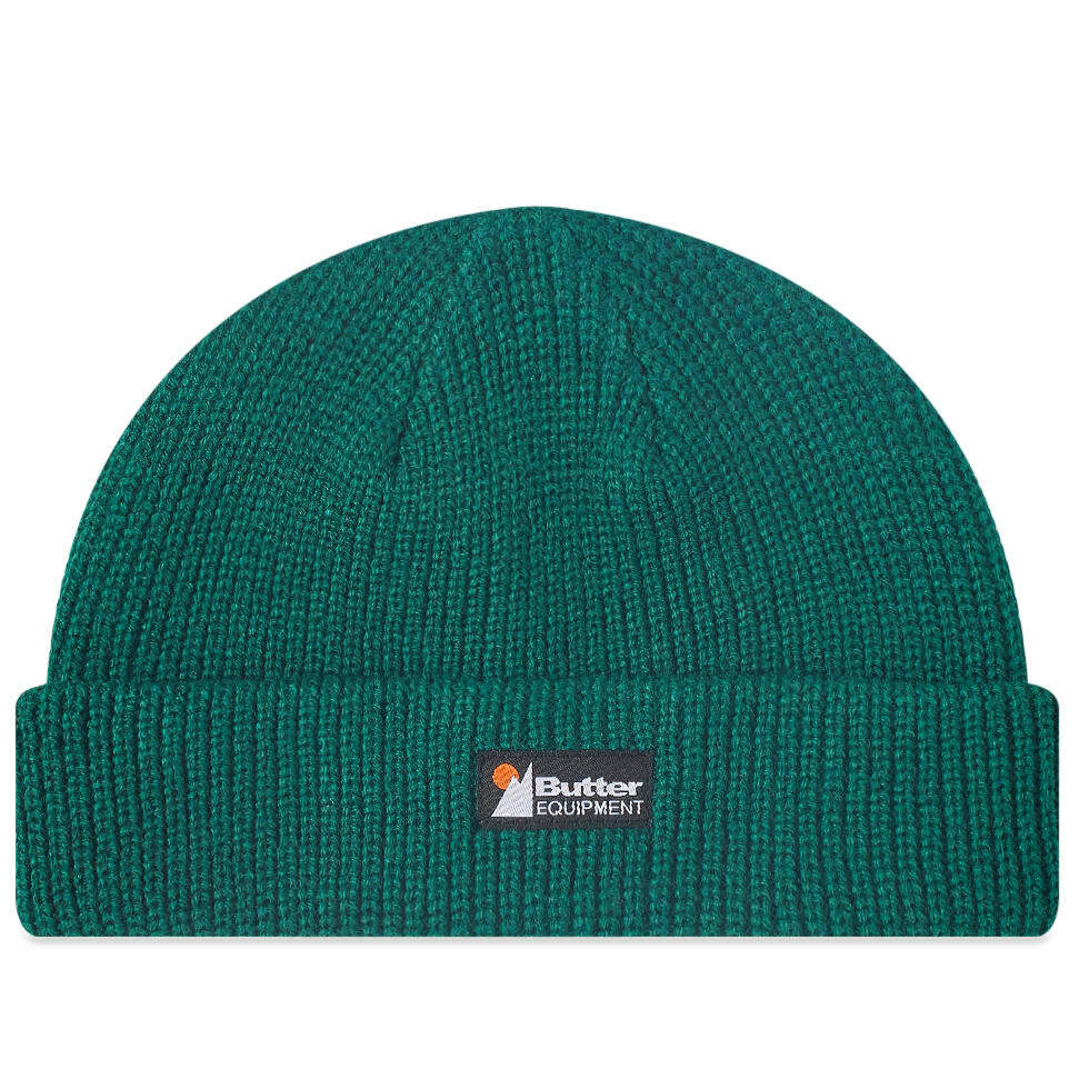 Butter Goods Men's Equipment Beanie in Green Butter Goods