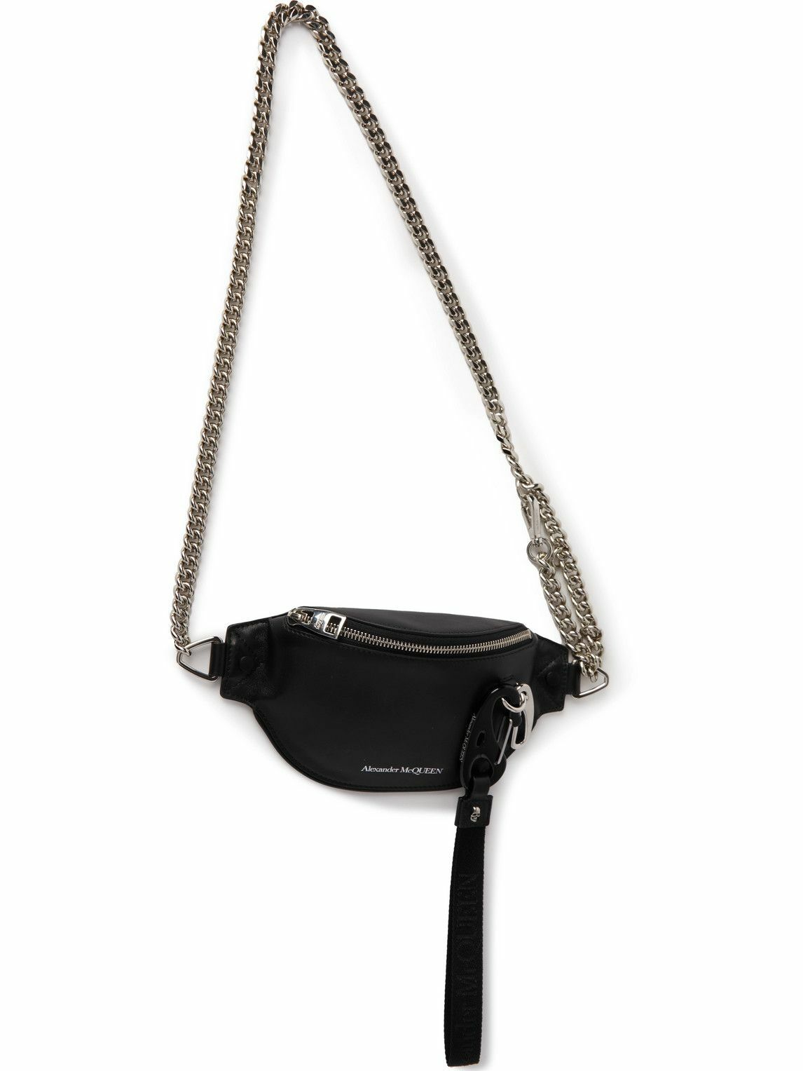 Alexander McQueen - Biker Leather Belt Bag - Black Alexander McQueen