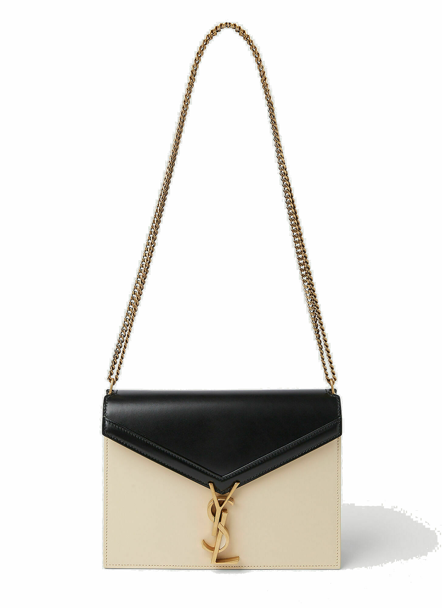 Saint Laurent - Cassan Envelope Shoulder Bag in Cream Saint Laurent