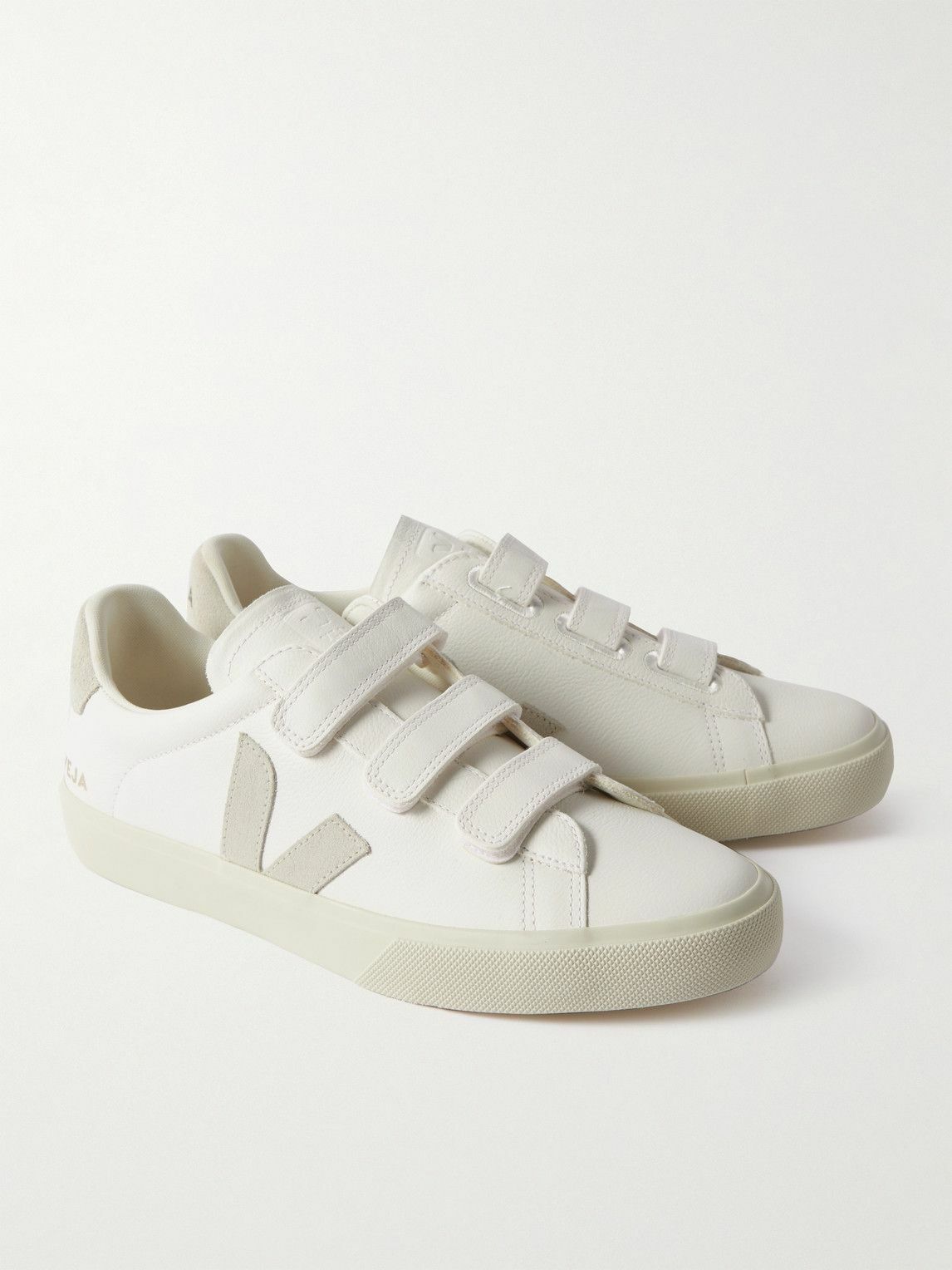 Veja - Recife Suede-Trimmed Leather Sneakers - White VEJA