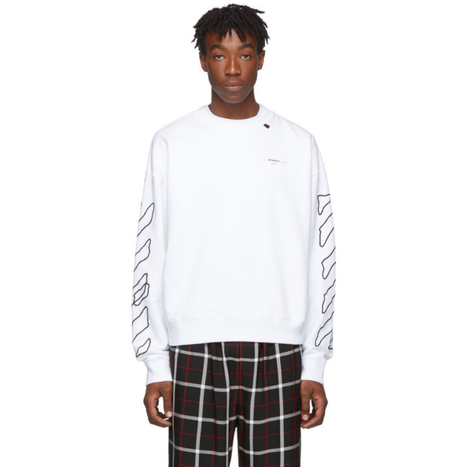 off white abstract arrows sweatshirt