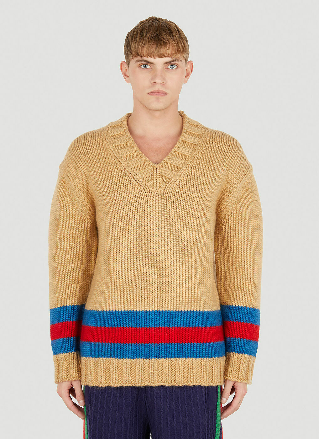 Striped Sweater in Beige Gucci