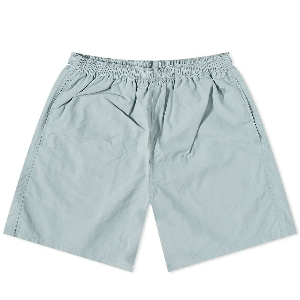Goldwin Men's Nylon Short 5 in Aqua Gray Goldwin