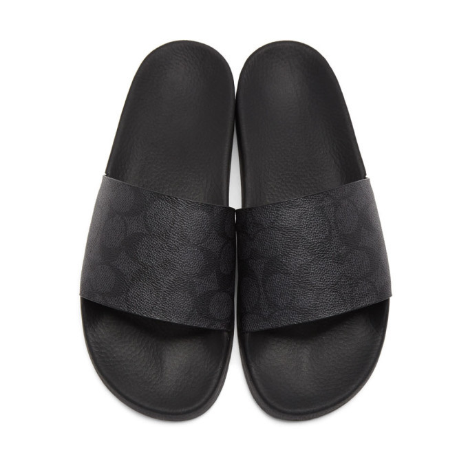 coach black slides