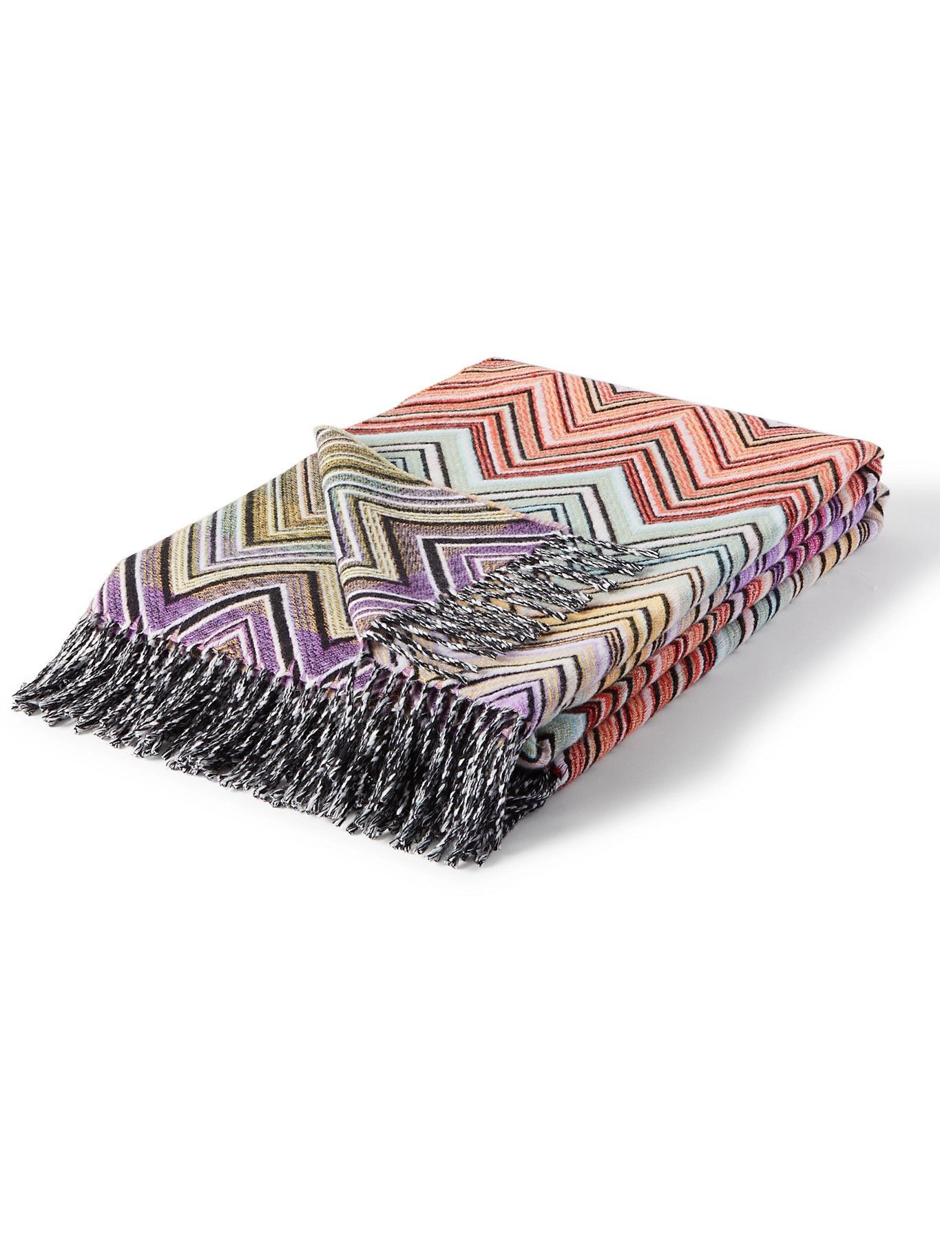 Missoni Home Perseo Fringed Wool and CashmereBlend Throw Missoni Home