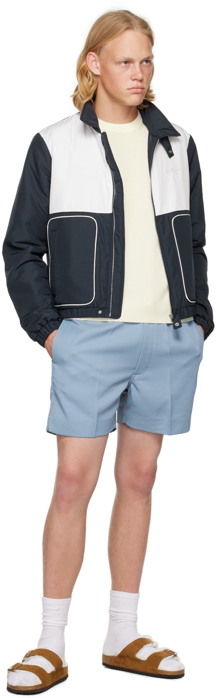 Second/Layer Navy & Off-White Esteban Jacket Second/Layer
