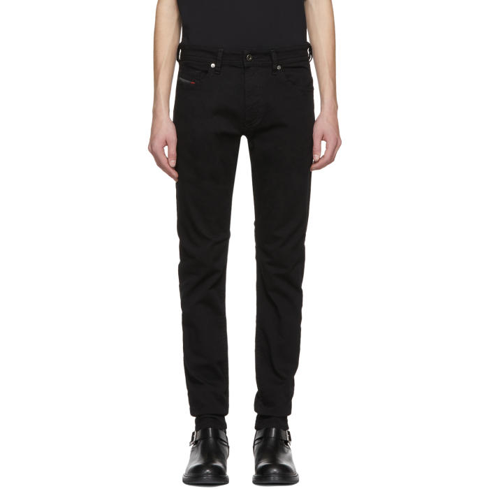 diesel black thommer jeans