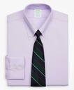 Brooks Brothers Men's Stretch Milano Slim-Fit Dress Shirt, Non-Iron Royal Oxford Button-Down Collar | Lavender