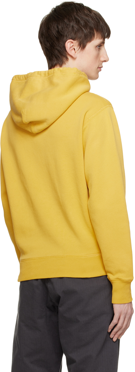 RRL Yellow GarmentDyed Hoodie RRL