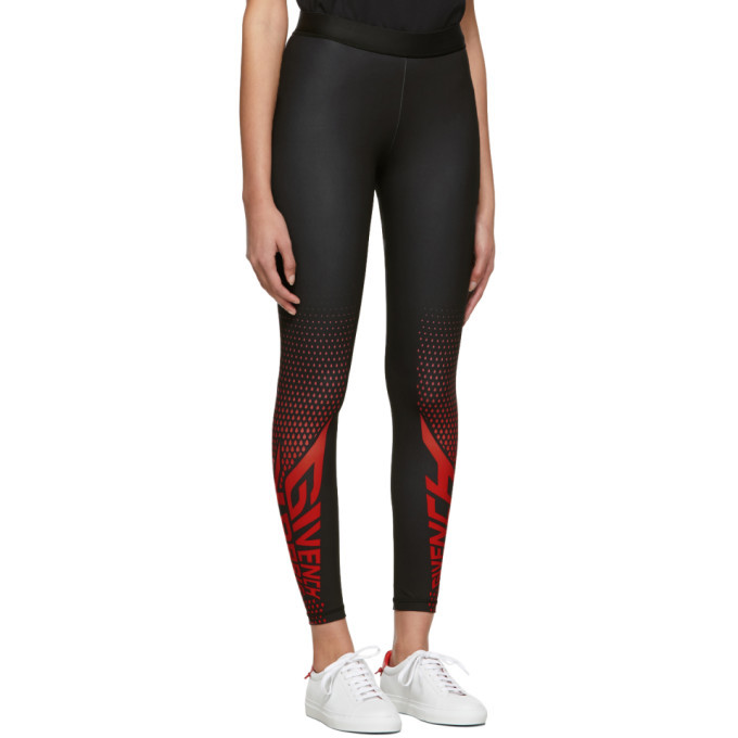 Givenchy Black Paris Sport Leggings Givenchy