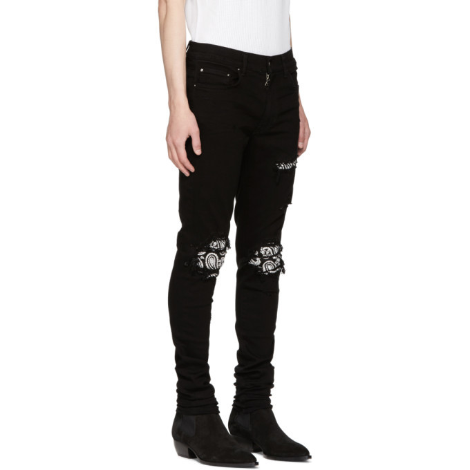 amiri black crystal jeans