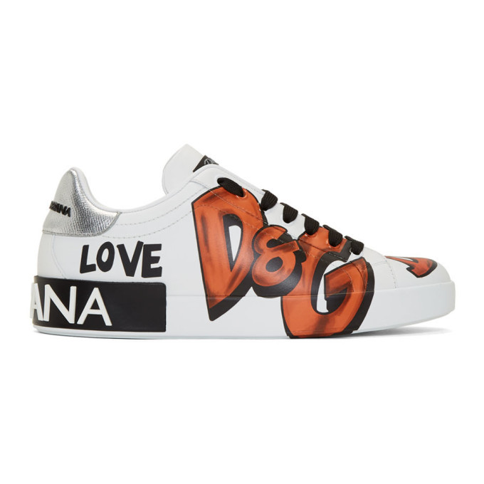 dolce and gabbana graffiti sneakers