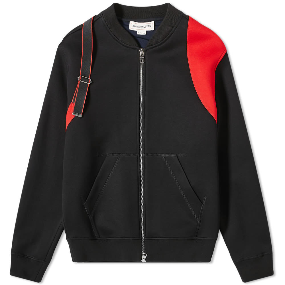 Alexander McQueen Harness Logo Tape Bomber Alexander McQueen