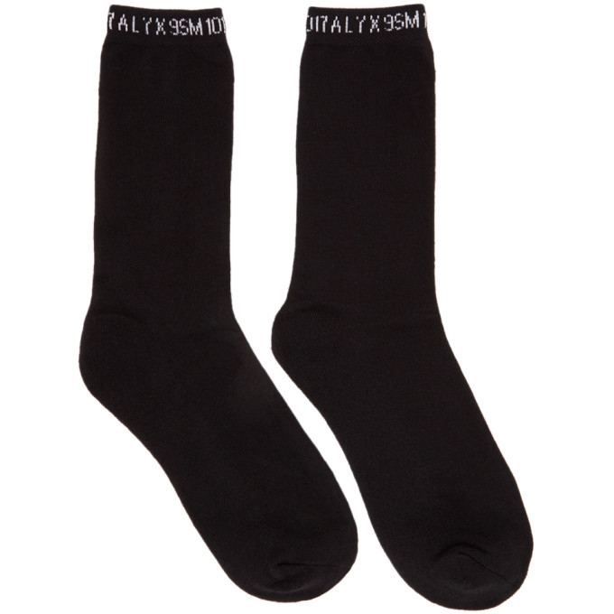Photo: 1017 ALYX 9SM Three-Pack Black Cotton Socks