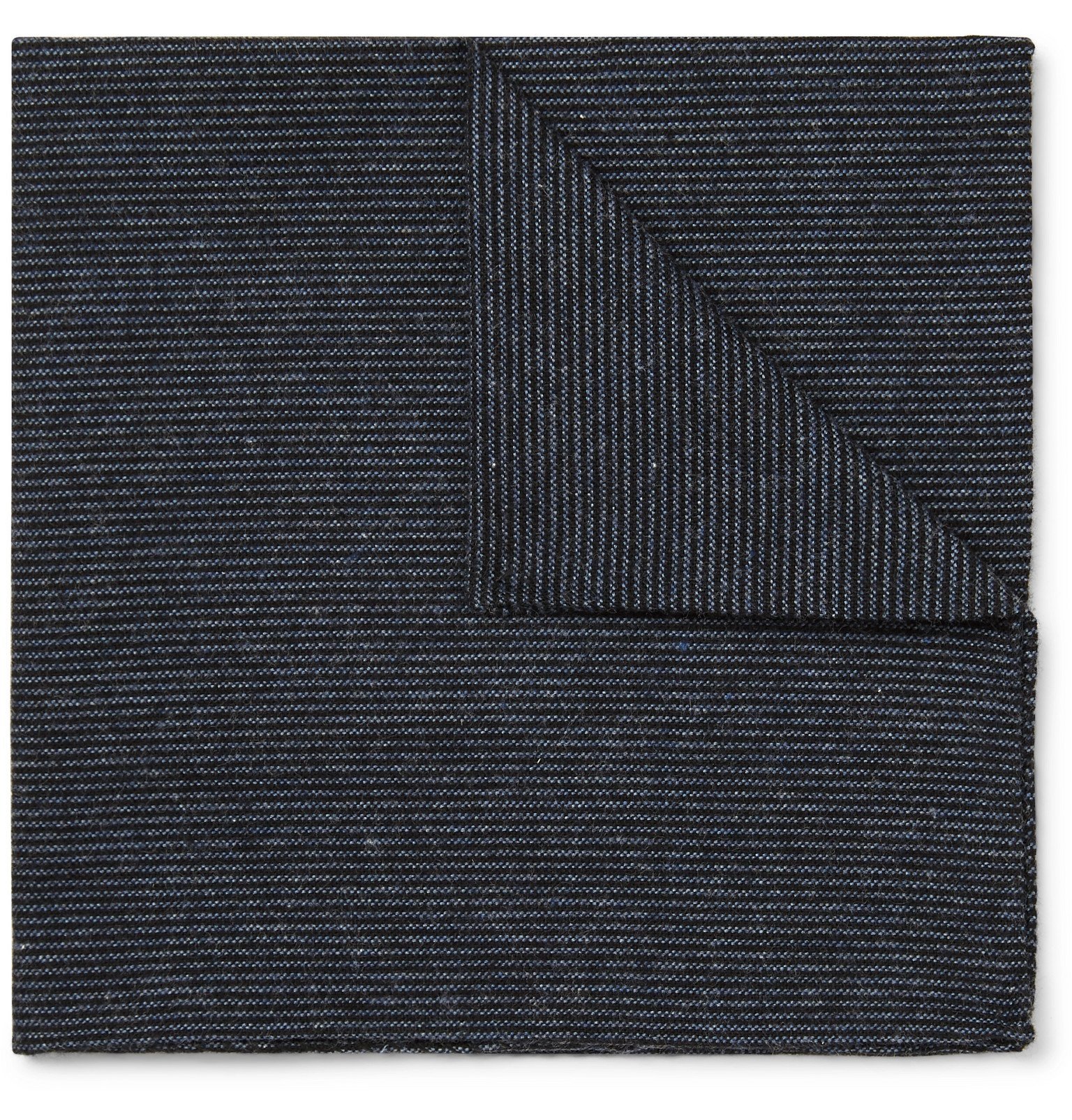 Oliver Spencer - Micro-Striped Cotton Pocket Square - Blue