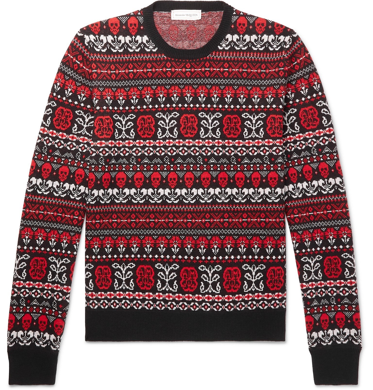 alexander mcqueen fair isle sweater