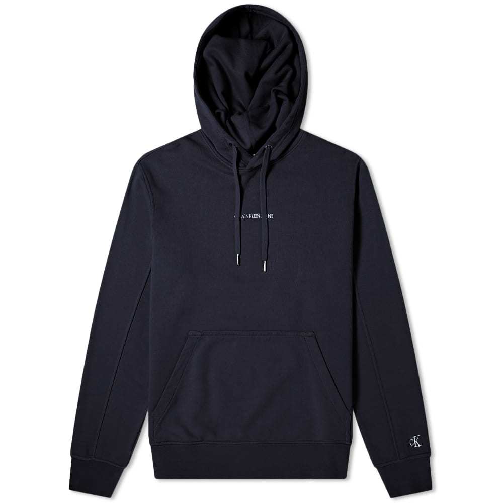 Calvin Klein Embroidered Logo Popover Hoody Calvin Klein