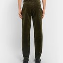 Oliver Spencer - Fishtail Cotton-Corduroy Trousers - Men - Green