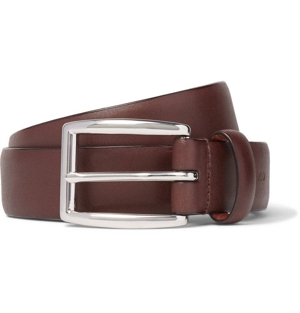 Polo Ralph Lauren - 3cm Brown Leather Belt - Men - Brown Polo Ralph Lauren