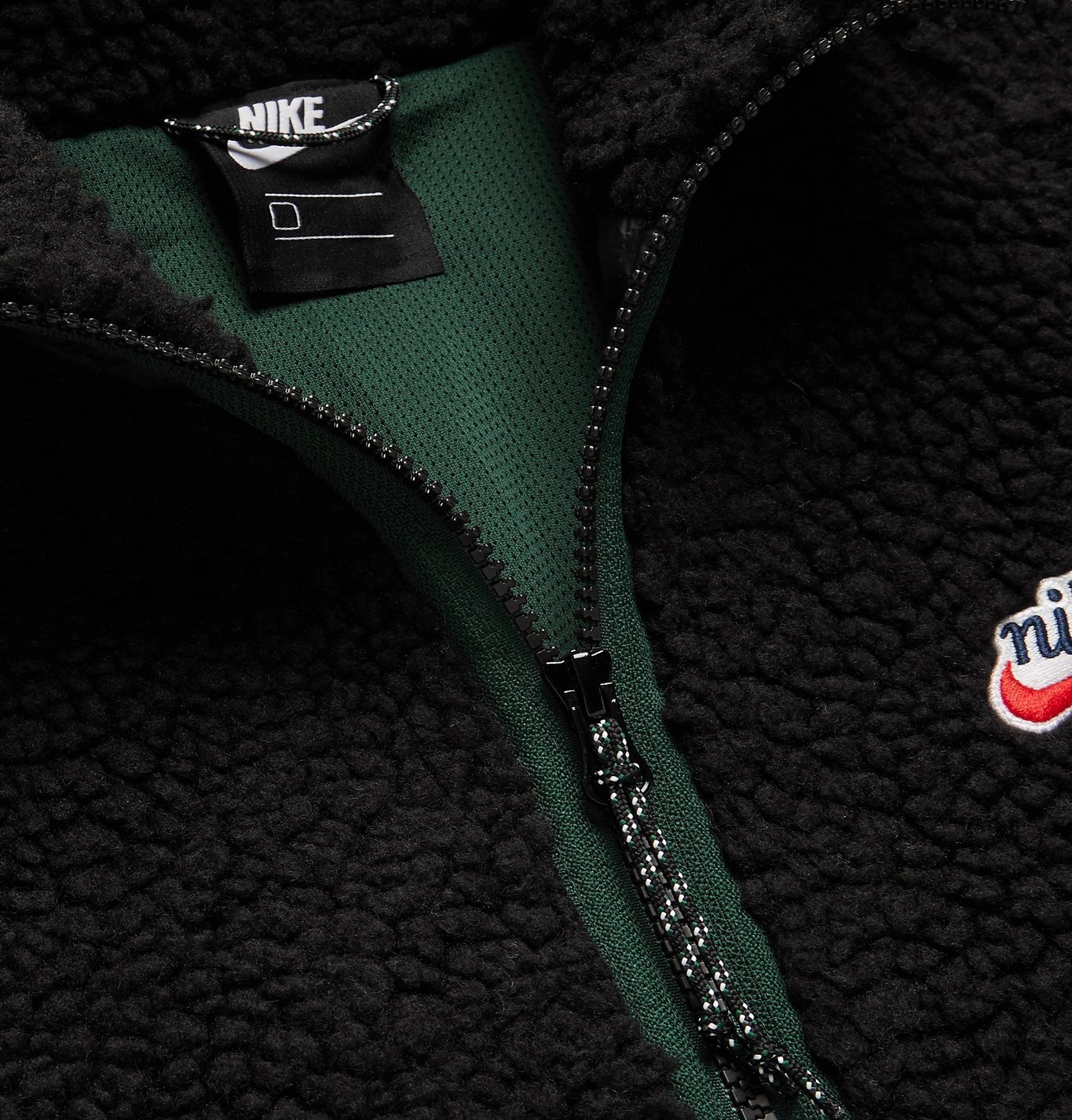 nike nsw panelled fleece and quilted shell hooded jacket