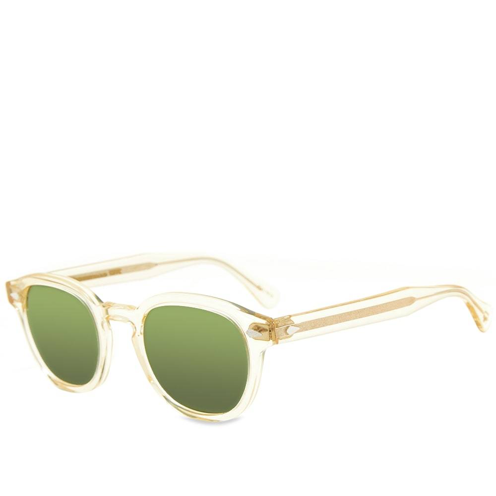 Moscot Lemtosh Sunglasses Flesh & Caliber Green Moscot