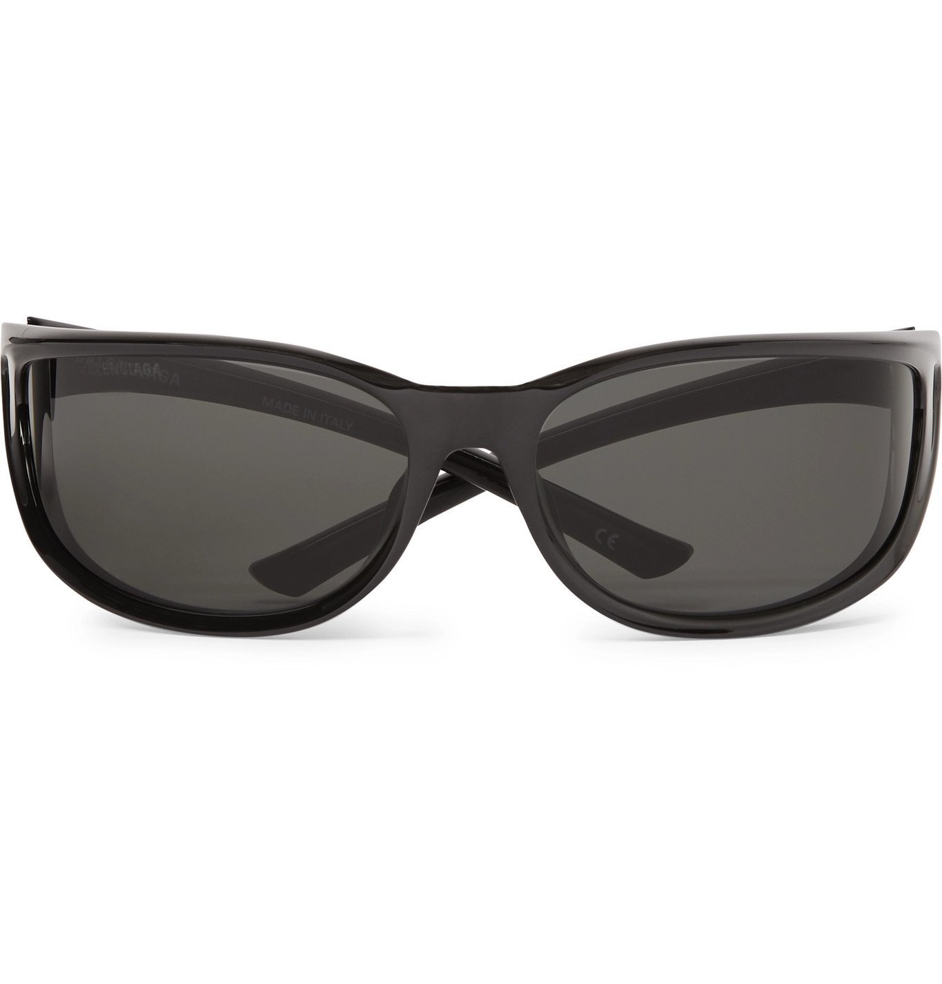 Balenciaga AviatorStyle GunmetalTone, Rubber and Acetate Sunglasses