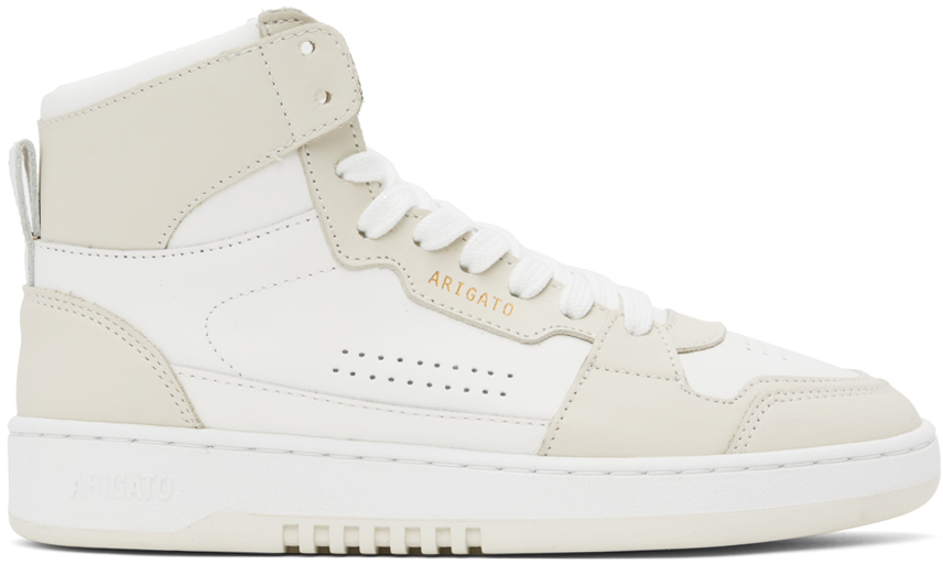 Axel Arigato Off-White & Beige Dice Hi Sneakers Axel Arigato