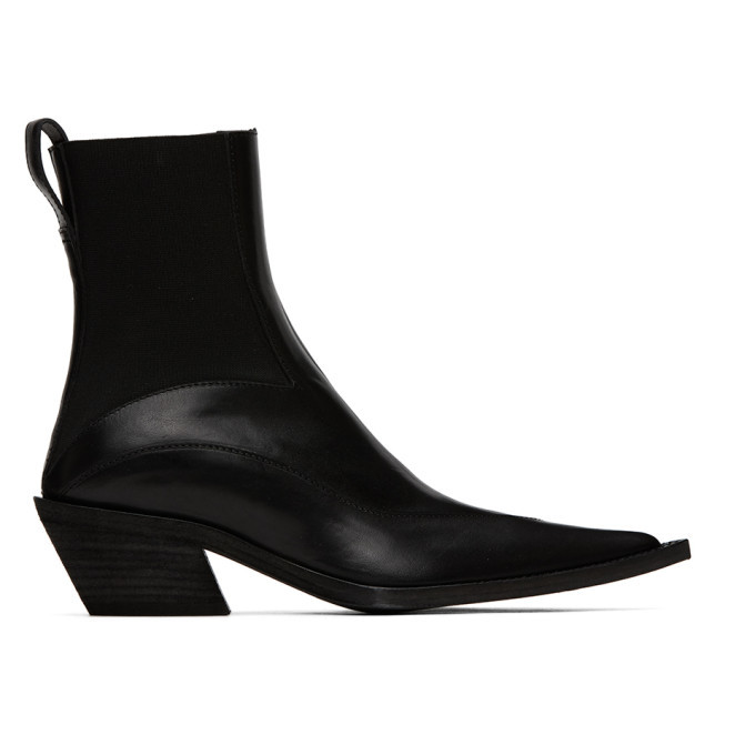 Haider Ackermann Black Elasticated Boots Haider Ackermann