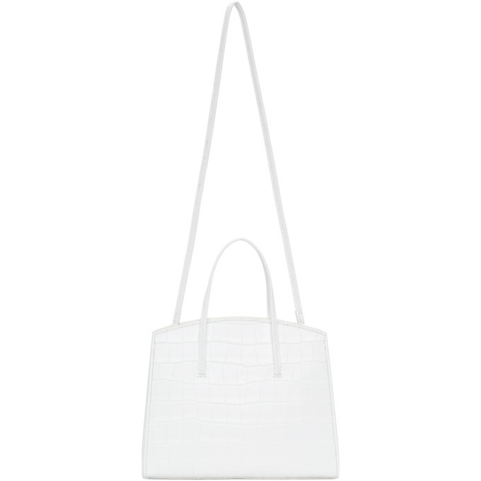 white mini croc bag