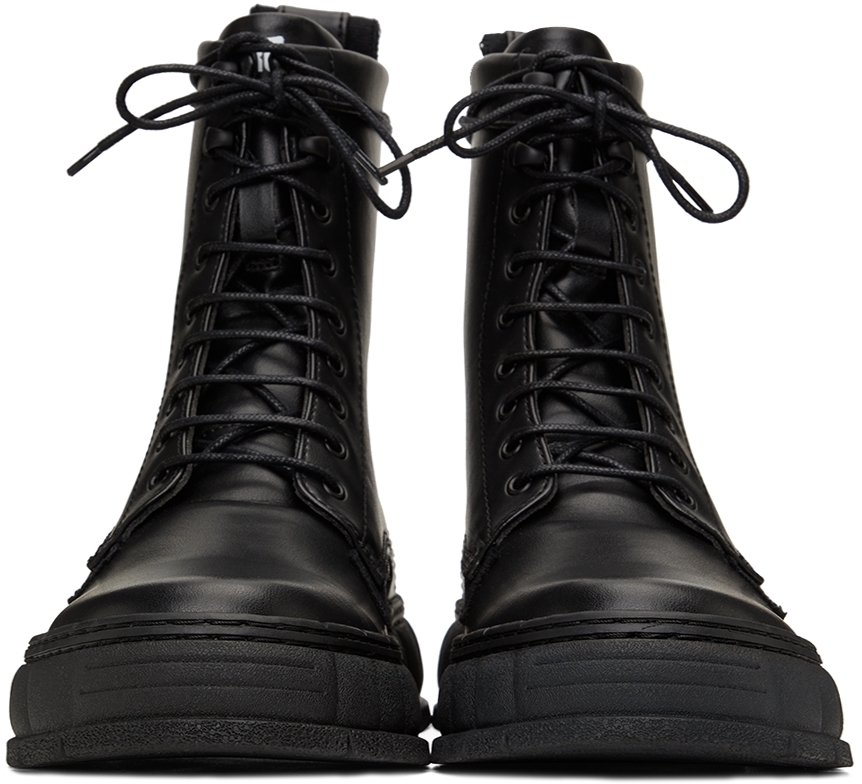 Virón Black Apple Leather 1992 Boots Viron